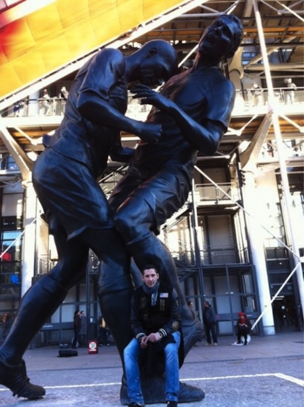 Marco Materazi de visita por París